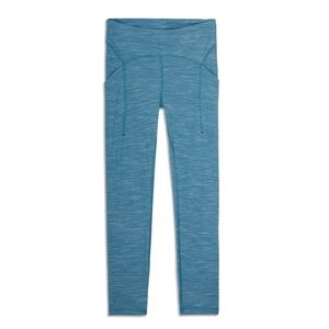 Lululemon Power Thru High-Rise Tight 25" Women's Size 2 Blue Leggings Activewear